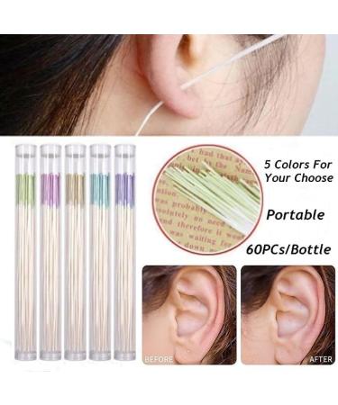 60Pcs Purple Pierced Ear Hole Cleaning Set Ear Hole Cleaner Herb Solution Paper Floss Ear Hole Aftercare Tools Kit Disposable Earrings Hole Cleaner - Buy Online on GoSupps.com