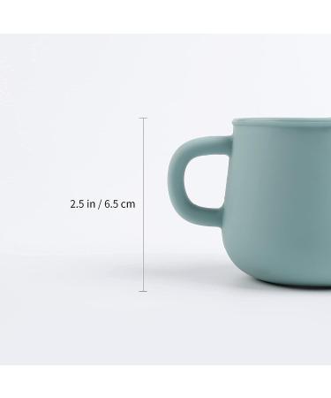 BLUE GINKGO Silicone Toddler Cup - 8oz Training Open Cup with Handles for Toddlers 1-3 | Made in Korea | Green - Buy Online on GoSupps.com
