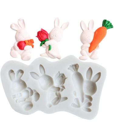 3D Rabbit Cake Easter Fondant Soft Non Stick Mold Cake Chocolate Decoration Silicone Sphere Chocolate Mold - Buy Online on GoSupps.com