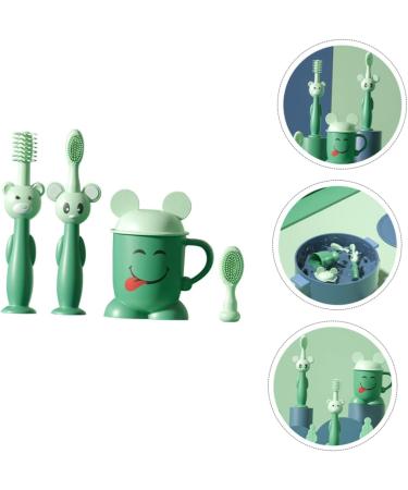 Partykindom Soft Children's Toothbrush Set - Newborn & Infant Care | Suction Cup Toddler Brushes | Safe & Gentle Baby Cleaning Solution - Buy Online on GoSupps.com