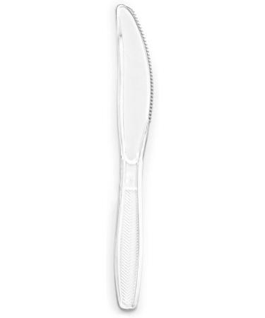 Plasticpro Clear Plastic Knives - 300 Count Medium Weight Disposable Cutlery - Buy Online on GoSupps.com