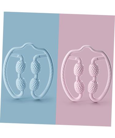 Ciieeo Yoga Massager - Muscle Roller Stick & Shiatsu Neck Massage Tool - Four-Wheel Leg Massager (25x22x5cm) - Ideal for Body Relaxation - International Shipping Available - Buy Online on GoSupps.com