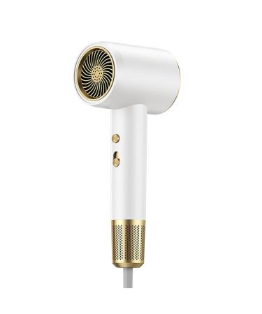 Numoya Hair Dryer Numoya Jetspeed Hair Dryer Numoya High Speed Hair Dryer Travel Hair Dryer Speed Hair Dryer Travel Size (#white)