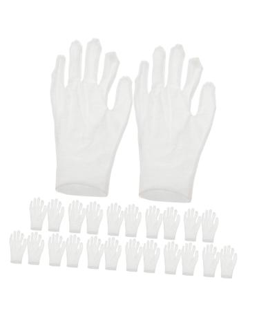 Healeved 12 Pairs Moisturizing Gloves Work Gloves Working Gloves Moisturizing Overnight Gloves White Cotton