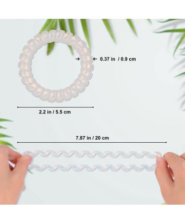 Jesslab Spiral Hair Ties - 10 PC Traceless Telephone Cable Hair Tie Set for Girls & Women | No-Damage Ponytail Holder - Color Sorted (#11) - Buy Online on GoSupps.com