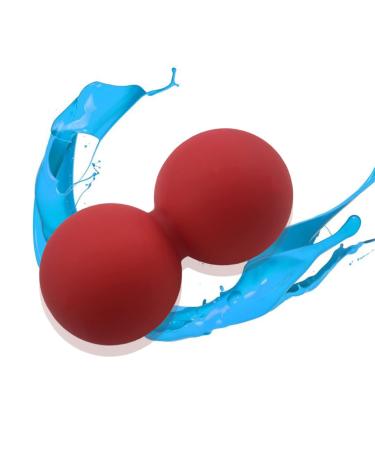 Minkissy Plantar fasciitis massage Self-massage muscle roll Massage Massage Massage roller Massage ball peanut ball peanut ball peanut yoga roller foot sole massage ball fascia ball fitness red medium red