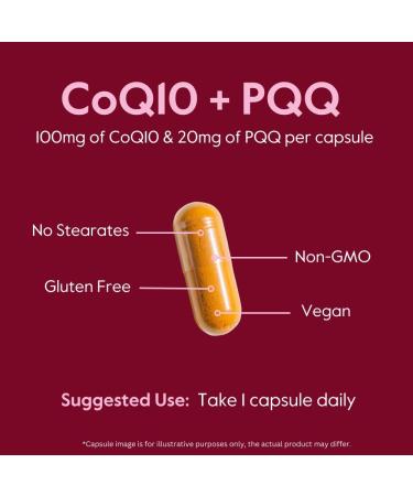 BESTVITE CoQ10 100mg with PQQ 20mg - Vegan Non-GMO Gluten-Free - 120 Veggie Caps for Optimal Health - Buy Online on GoSupps.com