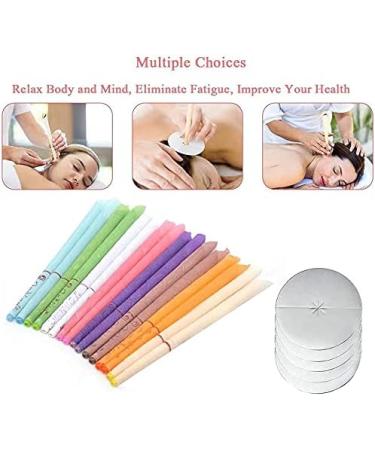 16 Pieces Natural Beeswax Ear Candles - Ear Wax Removal with Ear Cups & Protective Panes (8 Colors) - Buy Online on GoSupps.com
