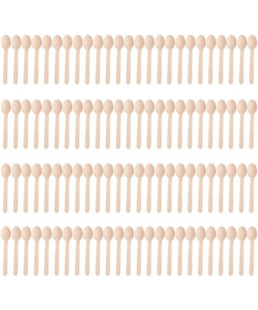(Pack Of 100) Disposable Wooden Cutlery Set Wedding Birthday Party Tableware Environmentally Friendly Outdoor Supplies Durable Wooden Dinnerware - Buy Online on GoSupps.com