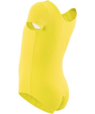 WEGETIT Girls Ballet Dance Leotard for Toddler Gymnastics 6-8 Years - Yellow - Buy Online on GoSupps.com