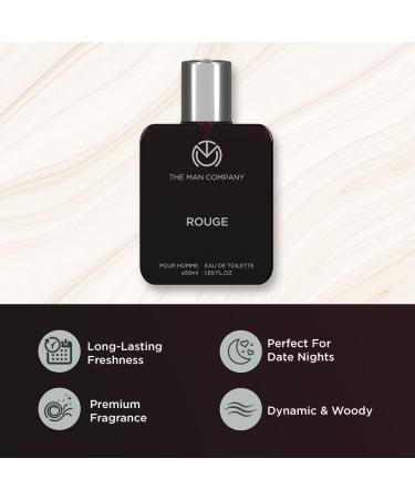 The Man Company Rouge EDT - 50ml | Perfume For Men | Premium Long-Lasting Fragrance | Citrusy Spicy & Woody | Gift For Men - Buy Online on GoSupps.com