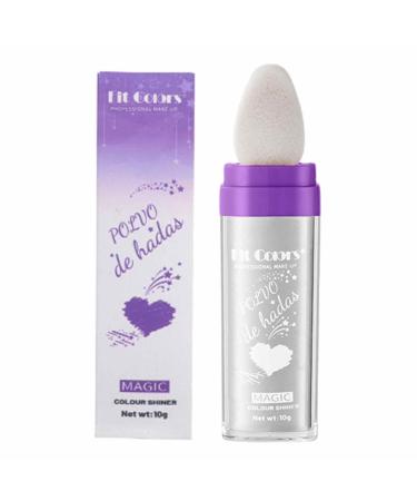 Loose Highlighter Powder Eye Shadow Stick Makeup Highlighter | Glow in The Dark and Sunshine Make Up Easy to Apply Shimmer Powder for Face Neck 02#