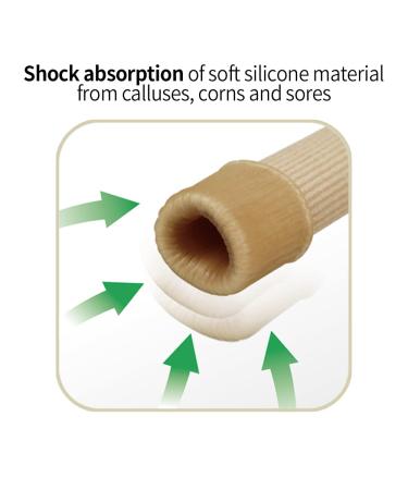 FOLAX Silicone Toe & Finger Tube Protectors (M) - Cuttable Toe & Finger Sleeves - Buy Online on GoSupps.com