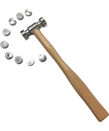 10-1/2 Inch 9-in-1 Interchangeable Faces Texturing Metal Forming Jewelry Hammer - Buy Online on GoSupps.com