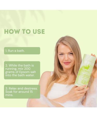 Eco Bath London Uplifting Epsom Salt Soak 250g Tube with Frankincense & Mandarin Oils - Post-Workout Magnesium Bath Salts - Buy Online on GoSupps.com