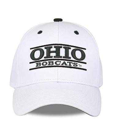 The Game JMU Bar NCAA Bar Design Adjustable Hat Ohio Bobcats One Size White