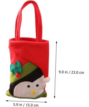ABOOFAN 2pcs Hand Adorable Pouch Sweets for Candy Christmas Decor Bags Xmas Party Exquisite Non-woven 22x15cm Assorted Color 5 - Buy Online on GoSupps.com