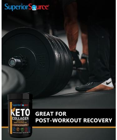 Superior Source Keto Collagen Powder with MCTs - Chocolate Flavor 14 oz (397 g) for Enhanced Weight Loss & Skin Health - Buy Online on GoSupps.com