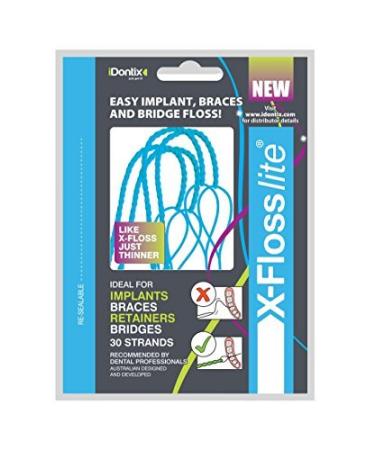 iDONTIX X-Floss Lite d nne Zahnseide 30 Str nge in Packung von IDONTIX