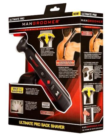 MANGROOMER Ultimate Pro Back Shaver - 2 Shock Absorber Flex Heads, Power Hinge, Extreme Reach Handle & Power Burst - Buy Online on GoSupps.com