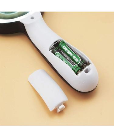 Illuminated Glass Handheld Reading Magnifier 12 LED Lamp Eye Protection 5X HD Lens No Shadow Old Student Reading Newspaper Enlarge Made in China - Buy Online on GoSupps.com