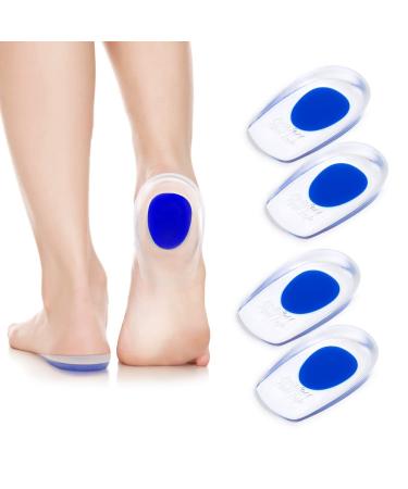 Acwoo heel spur inserts 2 pair of heel cushion heel protection for shoes soft gel insole women and men heel pillow orthopedic for the heel and Achilles tendon (L) 2 pairs 40-45 - Buy Online on GoSupps.com