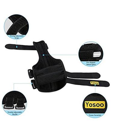 Yosoo Thumb Support Brace - Adjustable Thumb Splint for Pain Relief from Sprains Tendonitis & Injuries | Fits Left & Right Hand - Buy Online on GoSupps.com