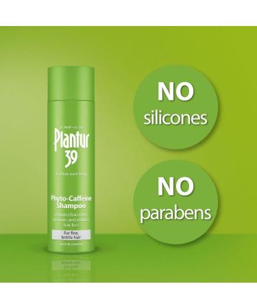 Plantur 39 Caffeine Shampoo Prevents and Reduces Hair Loss 3x 250ml | For Fine Brittle Hair | Unique Galenic Formula Supports Hair Growth | Women Hair Care Made in Germany 250 ml (Pack of 3) - Buy Online on GoSupps.com