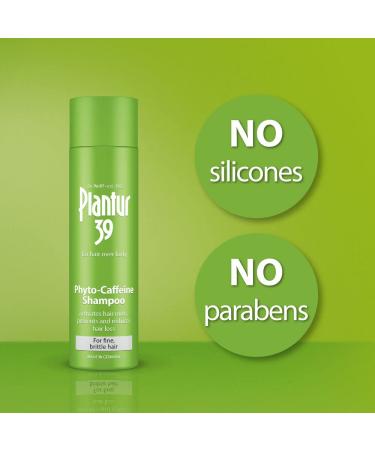 Plantur 39 Phyto Caffeine Women's Nourishing Shampoo 8.45 Fl Oz - Natural Hair Growth Formula for Fine & Thinning Hair | Niacin, Zinc, White Tea Extract - Pack of 1 - Buy Online on GoSupps.com