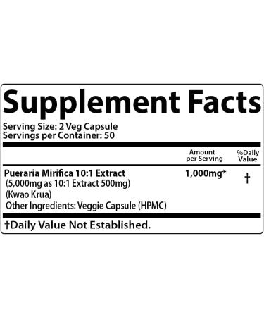 Feminizer Sex Change Pills - 100 Veggie Caps | Pueraria Mirifica 1000mg - Premium Organic Estrogen Supplement for Women & Transgender Support - Buy Online on GoSupps.com