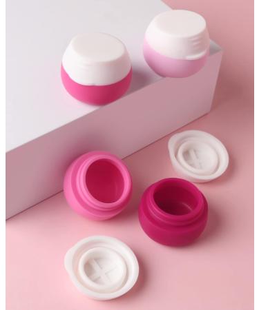 Gemice Travel Containers for Toiletries Silicone Cream Jars TSA Approved Travel Size Containers Leak-proof Travel Accessories with Lid for Cosmetic Makeup Face Body Hand Cream (4 Pieces) Red - Buy Online on GoSupps.com