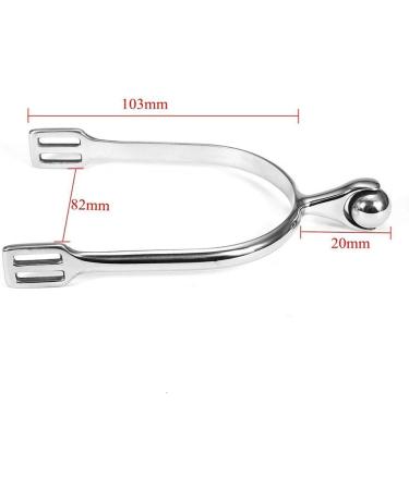 Just E Joy Stainless Steel Horse Spurs with Roller Ball for Men and Women - Ideal for Equestrian Boots and Horsemanship Lovers - Buy Online on GoSupps.com
