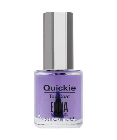 EMMA Beauty Quickie Top Coat  Fast-Drying Nail Top Coat for High Shine Gloss Protection  12+ Free Formula  100% Vegan & Cruelty-Free  0.5 fl. oz. 0.50 Fl Oz (Pack of 1)