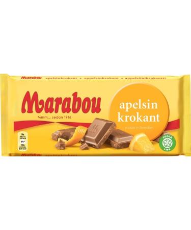 Marabou Chocolate Orange Brittle 200g Chocolate 200 g (1 pack)