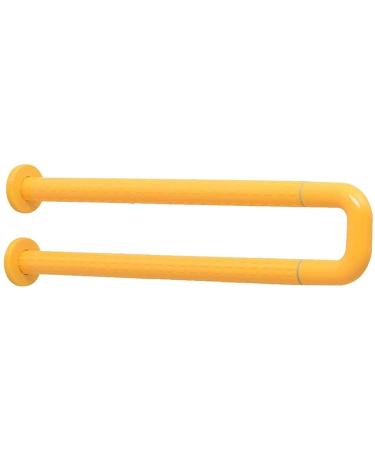 Armrest U-Shaped Bathroom Grab Bar Grab Rail For Safety Double Pipe Handrail Support Bar (Color : Yellow) (Yellow)