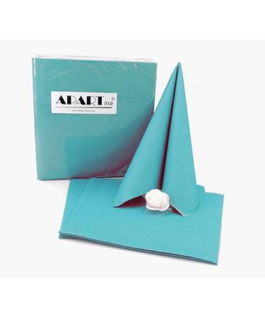 50 APARTina Turquoise Airlaid Napkins - Fabric-Like Quality 40x40 cm - Perfect for Any Occasion - Buy Online on GoSupps.com