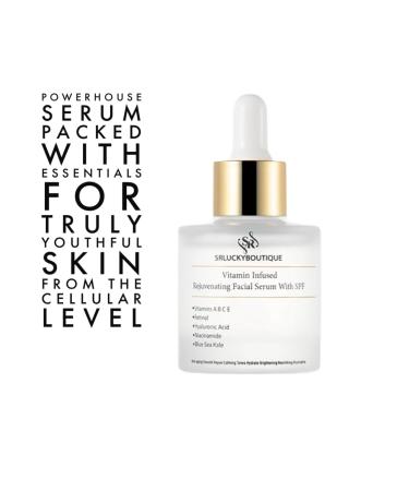 Vitamin Infused Rejuvenating Facial Serum | Anti-Aging Brightening & Hydrating Formula for Even Skin Tone - Buy Online on GoSupps.com