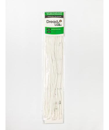 DreadLab Soft Double Ended Synthetic Dreadlocks - 10 Pack in White | Premium Quality Dread Extensions for Unique Hairstyles - Buy Online on GoSupps.com