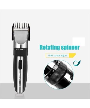 Professional Cordless Hair Clipper - Low Noise Rechargeable Haircut with Titanium Ceramic Blade | Adjustable 0.8-2mm Electric Shaving - Ideal for Easy Home Grooming - Buy Online on GoSupps.com