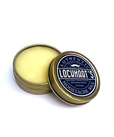 Lockhart's Heavy Duty Moustache Wax - Strong Hold, Blonde, 1 oz. Mustache Wax