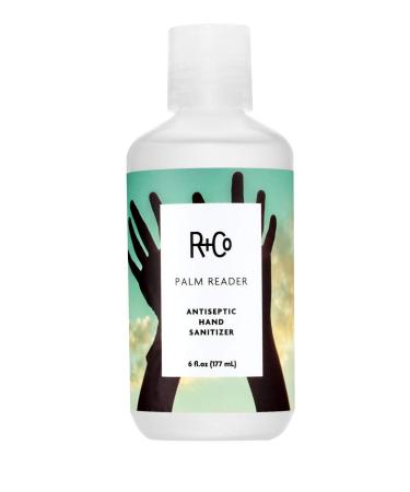 R+Co Palm Reader Antiseptic Hand Sanitizer | Eliminates Germs + Hydrates + Softens | Vegan + Cruelty-Free | 6 Oz