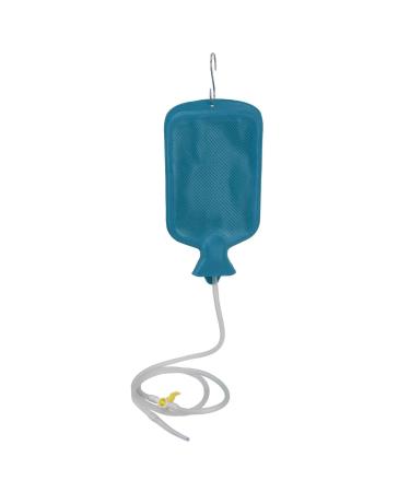 Focket Colon Cleansing Enema Kit Rubber Enema Kit Convenient for Travel (Blue)