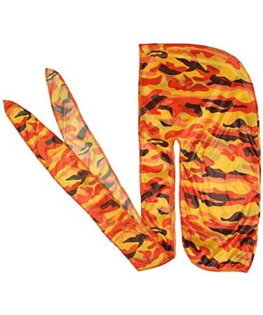 Premium Military Camouflage Silky Durags (3-Pack) - Long Tail Doo Rag for 360 Waves Men - Buy Online on GoSupps.com