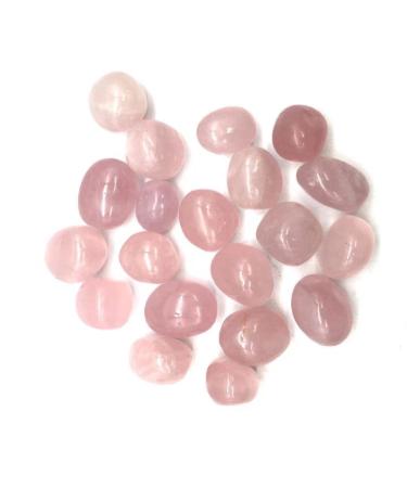 10pc 25mm-35mm Natural Polishing Gemstone Rose Quartz Tumble Stones for Suitable for Home ERTEYIN