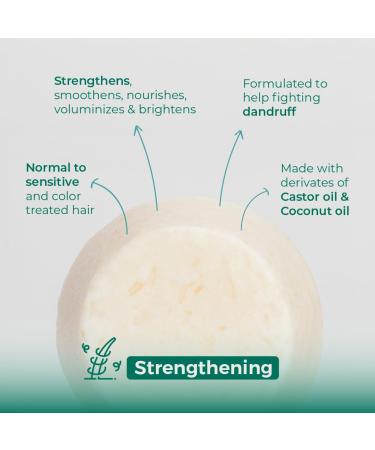Solid Shampoo Bar for Sensitive Damaged & Color-Treated Hair - Vegan Eco-Friendly Moisturizing & Volumizing - 2.65 oz Paraben Free Zero Waste Up to 60 Uses - Buy Online on GoSupps.com