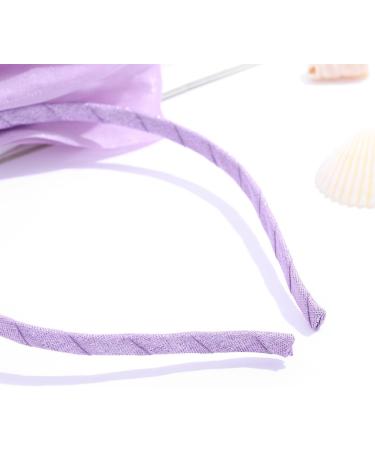 IYOU Crystal Princess Headband Purple Bow Hair Bands Pearl Crown Headwear Birthday Cosplay Party Hair Accessories for Girls - Buy Online on GoSupps.com