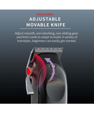 Hair Clippers for Men All Metal Rechargeable Hair Trimmer Barber Hair Clipper Beard Corded Cordless Electric Hair Cutting Machine - Buy Online on GoSupps.com