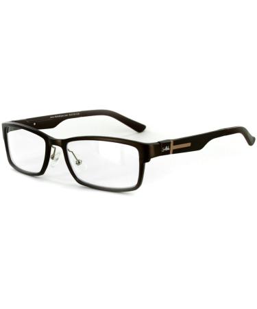 Alumni RX02 Optical-Quality Reading Glasses with RX-Able Aluminum Frames for Men +2.50 Chocolate