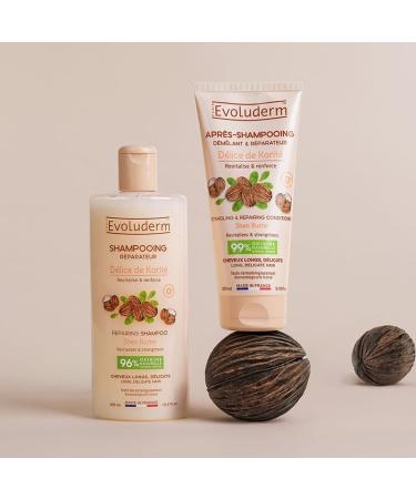 EVOLUDERM Coffret Cadeau Corps & Cheveux D lice de Karit 5 produits + Gant Offert Origine Naturelle - V gan Made in France - Id al cadeau No l Anniversaire F te des M res (Spring) - Buy Online on GoSupps.com