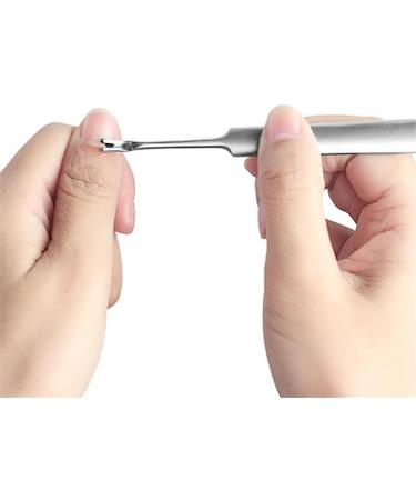 10Pcs Steel Nail Fork Quality Dead Skin Fork Nipper Pusher Trimmer Callus Cuticle Remover Manicure Pedicure Nail Art Tool - Buy Online on GoSupps.com